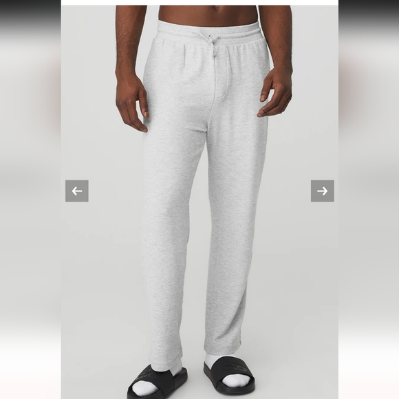 Micro Waffle Fast Break Sweatpant Athletic Heather Gray Drawstring